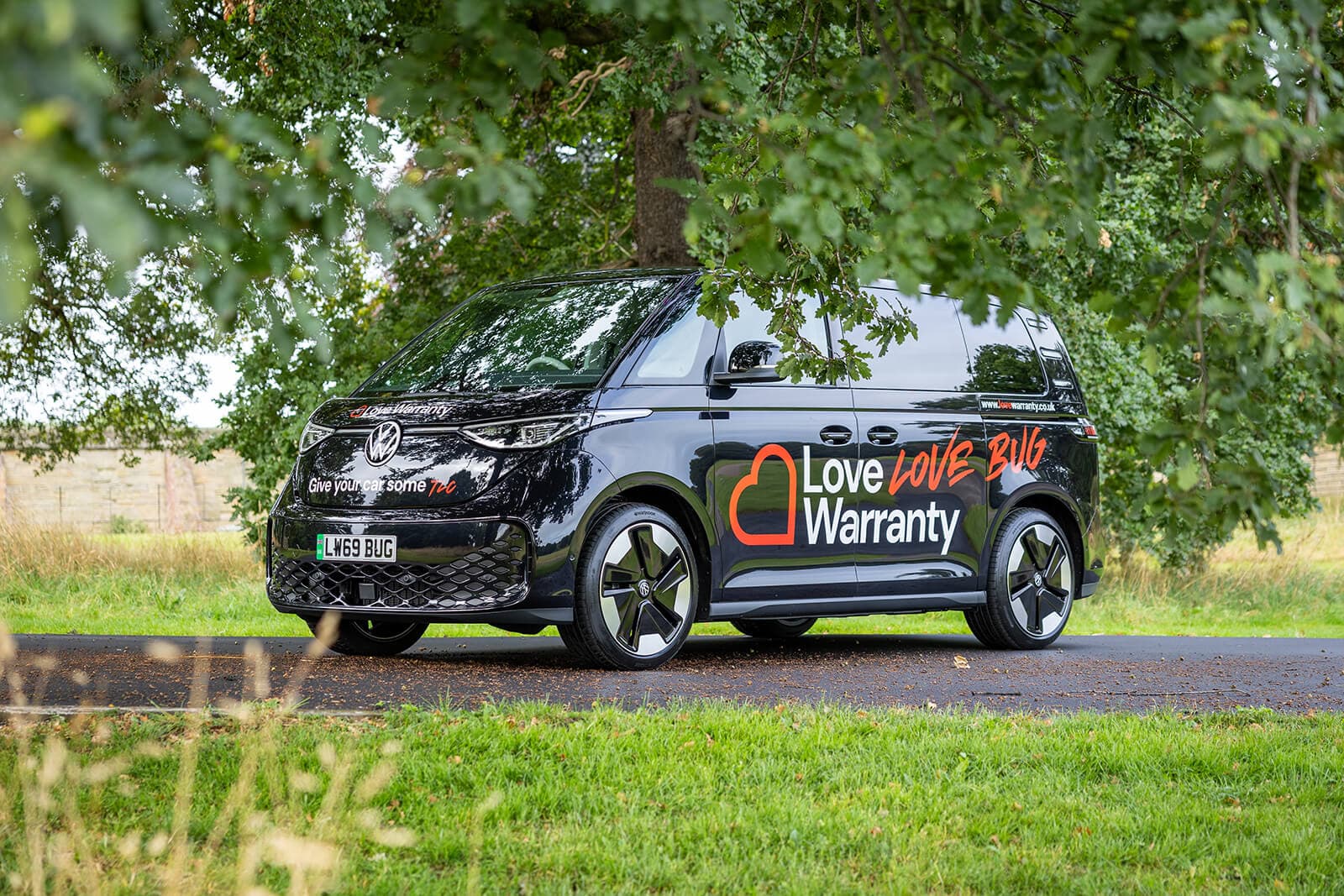 The Love Warranty van