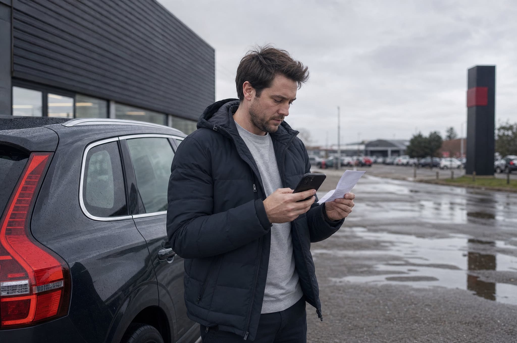 A dealer managing warranty work from the forecourt